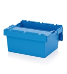 Crates with a folding lid